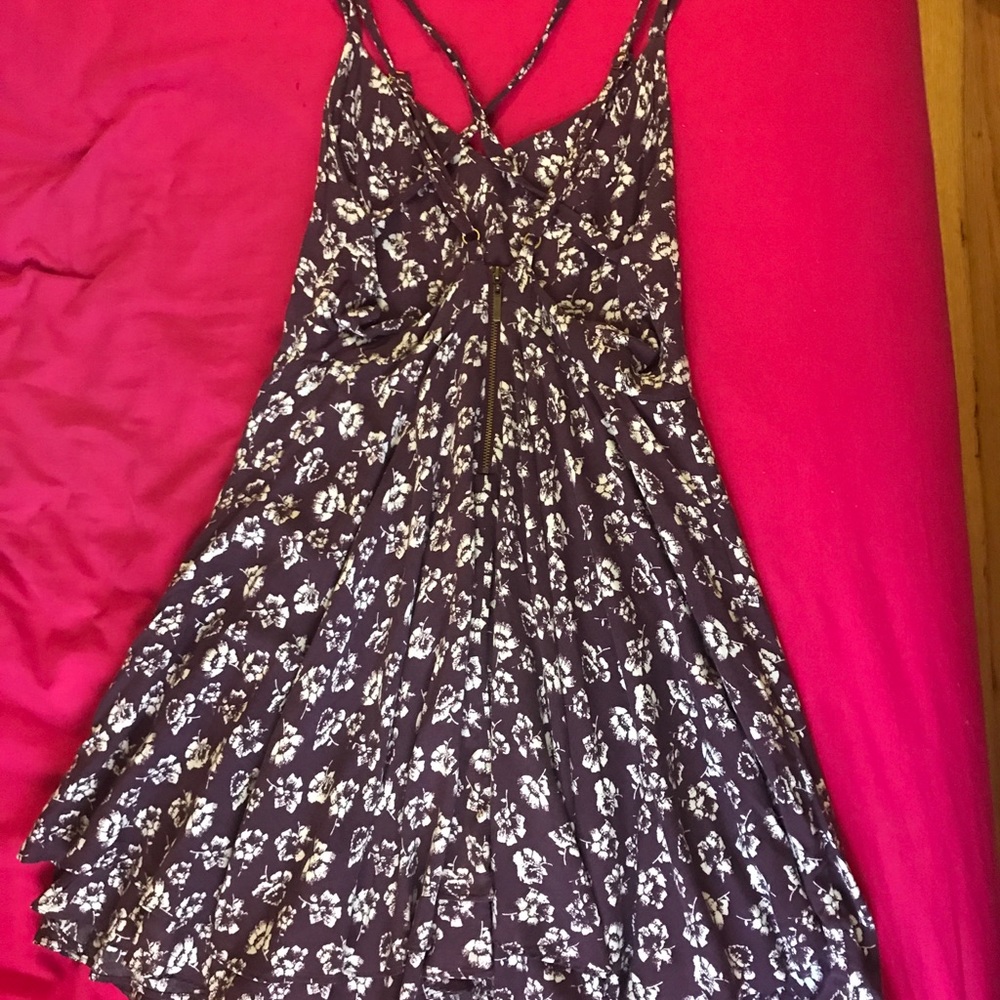 Floral purple dress